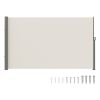 VEVOR Retractable Side Awning, 79''x 118'' Outdoor Privacy Screen, 180g Polyester Water-proof Retractable Patio Screen, UV 30+ Room Divider Wind Scree