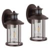 2 Pack motion sensor outdoor wall light