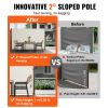 VEVOR Beige Retractable 71''*118'' Awning-Rugged Full Aluminum Rust-Proof; Patio Sunshine Screen; Privacy Divider; Wind Screen. Longer Service Life, S
