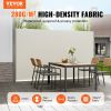 VEVOR Beige Retractable 71''*118'' Awning-Rugged Full Aluminum Rust-Proof; Patio Sunshine Screen; Privacy Divider; Wind Screen. Longer Service Life, S
