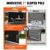 VEVOR 236" x 71"Black Retractable Awnig-Rugged Full Aluminum Rust-Proof Patio Sunshine Privacy Divider Wind Screen. Longer Service Life, Suitable for