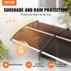 VEVOR Window Door Awning Canopy 38" x 117", UPF 50+ Polycarbonate Entry Door Outdoor Window Awning Exterior, Front Door Overhang Awning for Sun Shutte