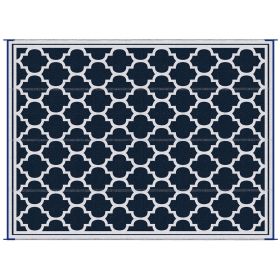 Outsunny Reversible Outdoor Rug Carpet, 9' x 18' Waterproof Plastic Straw Rug, Portable RV Camping Rugs with Carry Bag, Large Floor Mat for Backy (Color: as Pic)