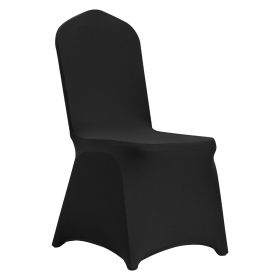 VEVOR Stretch Spandex Folding Chair Covers, Universal Fitted Chair Cover, Removable Washable Protective Slipcovers, for Wedding, Holiday, Banquet (Color: Black, Quantity: 30 pcs)